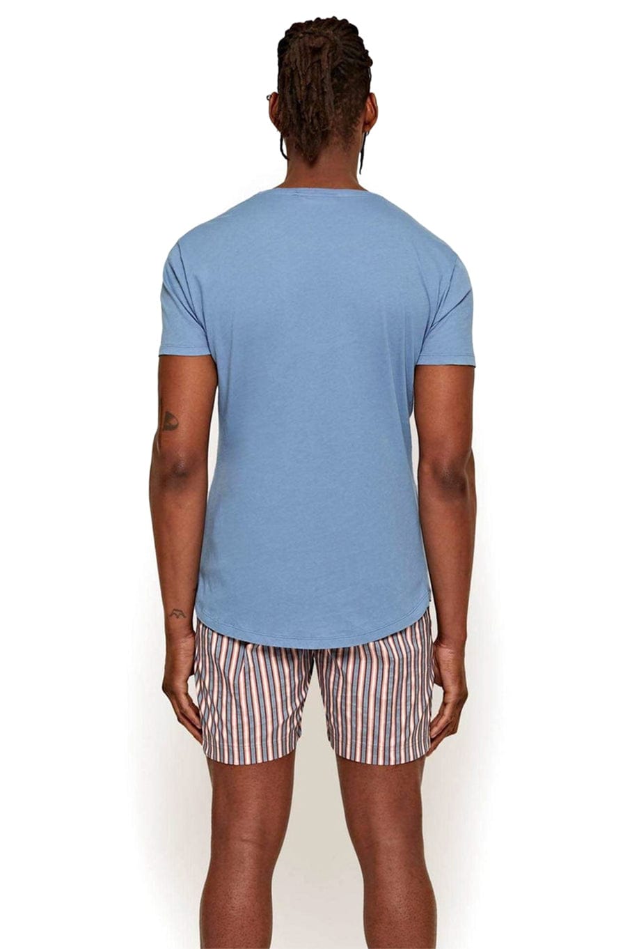 ORLEBAR BROWN-Capri Blue Tailored Fit Crew Neck OB-T T-Shirt-