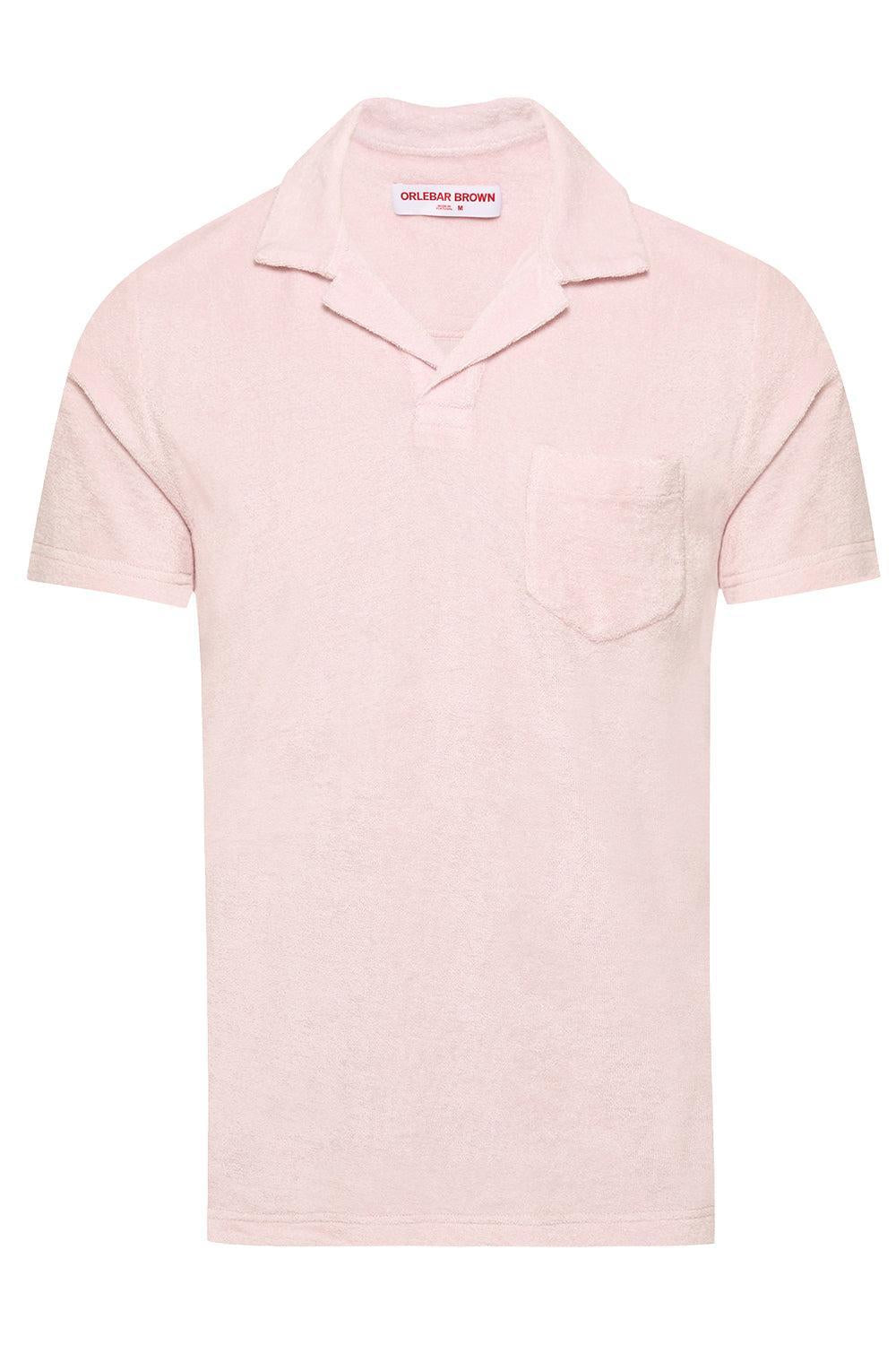 Terry Towelling Polo - Macaron Pink-PINK-S-MENSCLOTHINGTEE-ORLEBAR BROWN