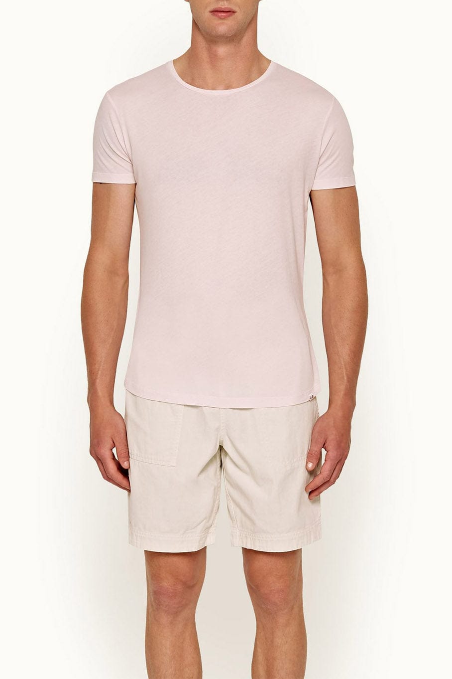 ORLEBAR BROWN-Round Neck T Shirt - Pink-