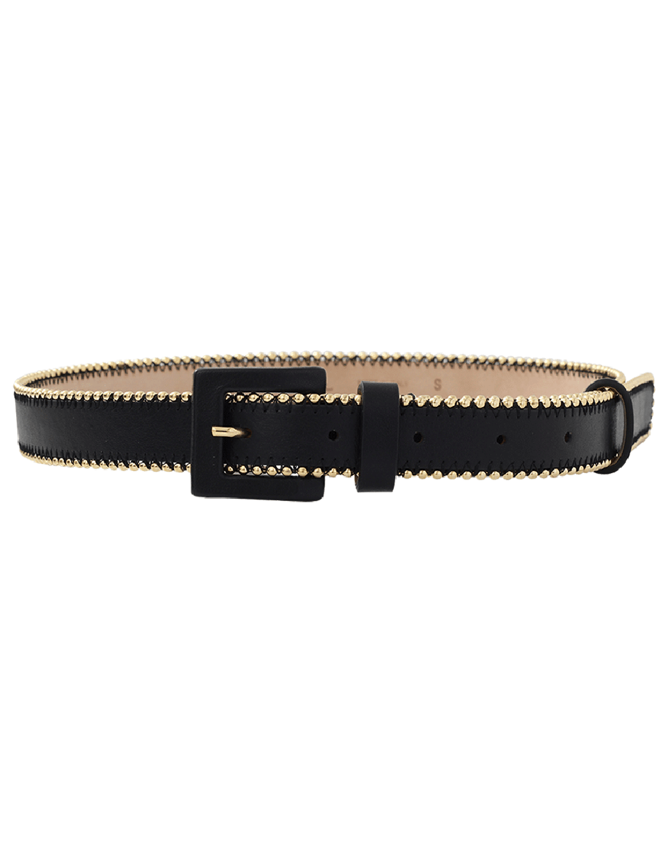 OSCAR DE LA RENTA-Skinny Gold Trim Belt-