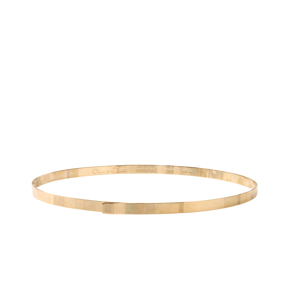 OSCAR DE LA RENTA-Skinny Metal Waist Belt-