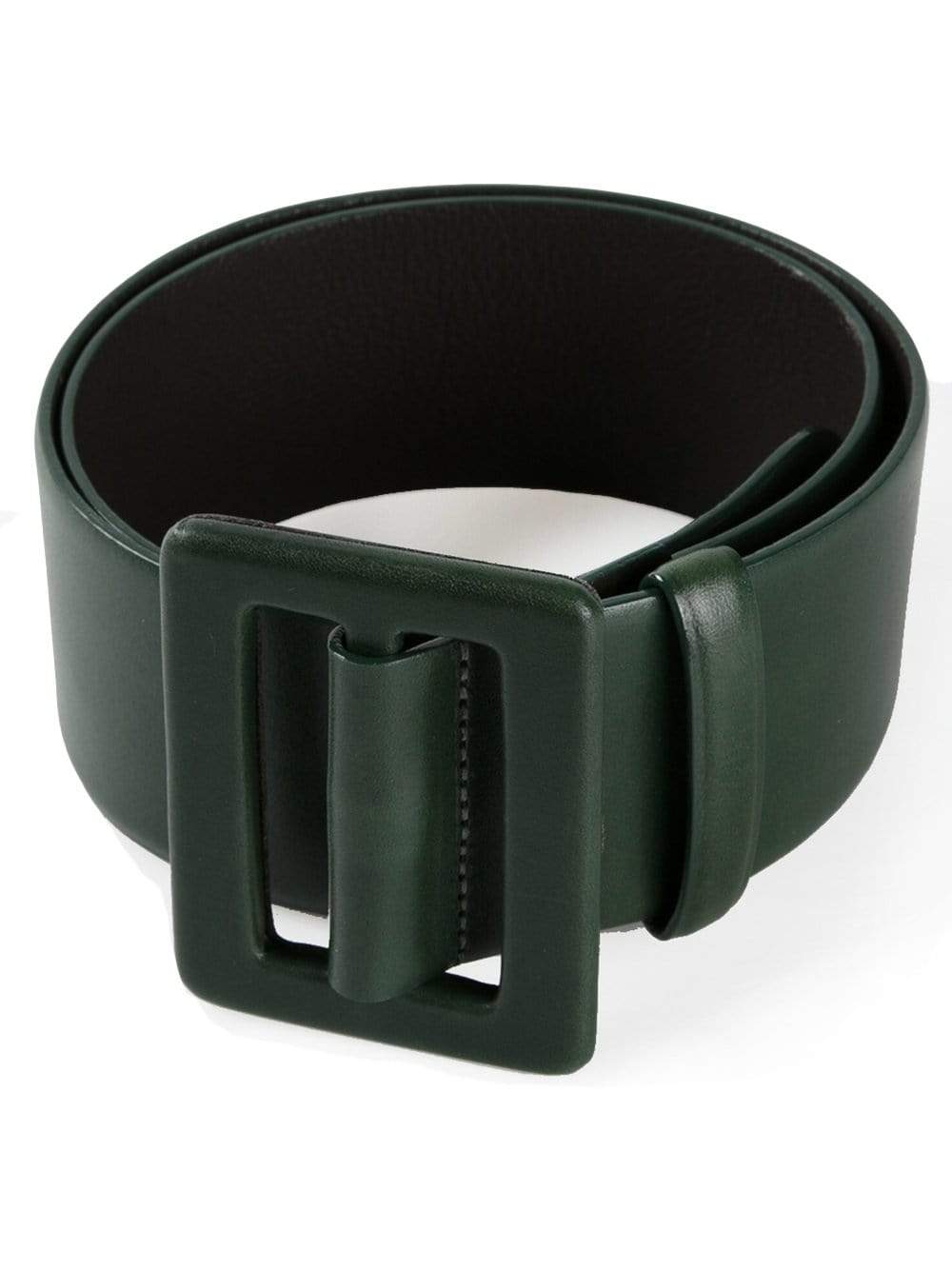 OSCAR DE LA RENTA-Rectangle Buckle Wide Belt-