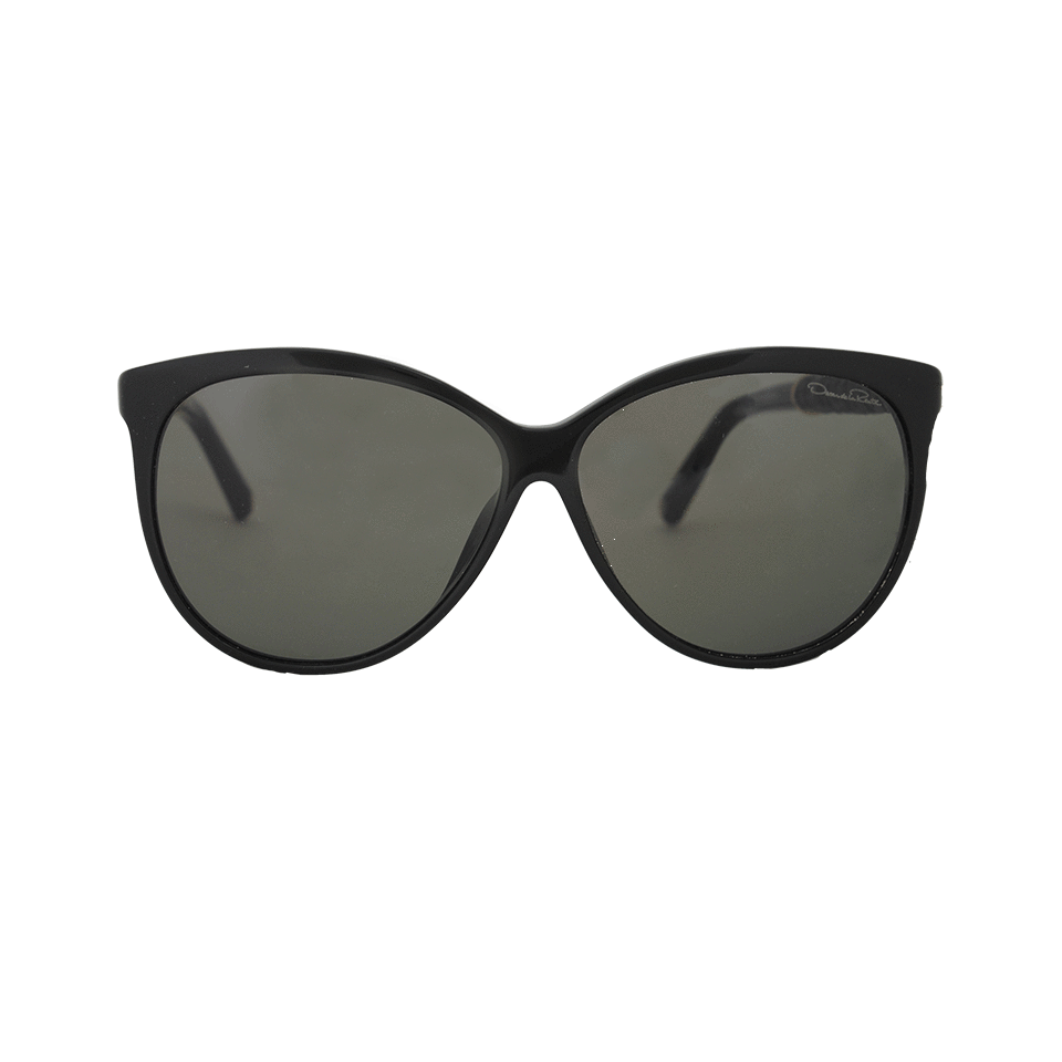 OSCAR DE LA RENTA-Oversized Sunglasses-BLACK