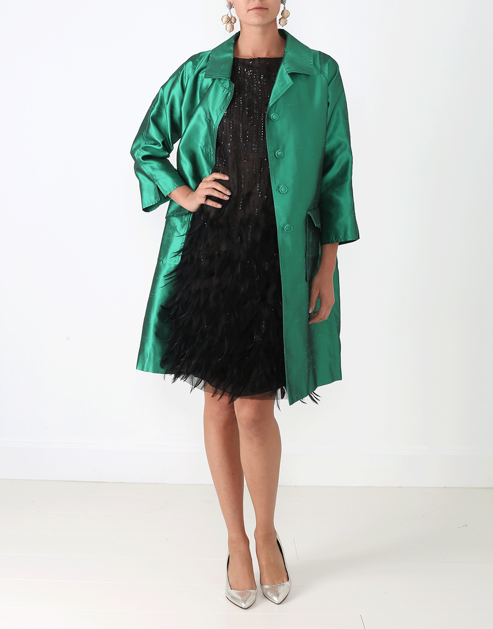 OSCAR DE LA RENTA-Collared Coat-