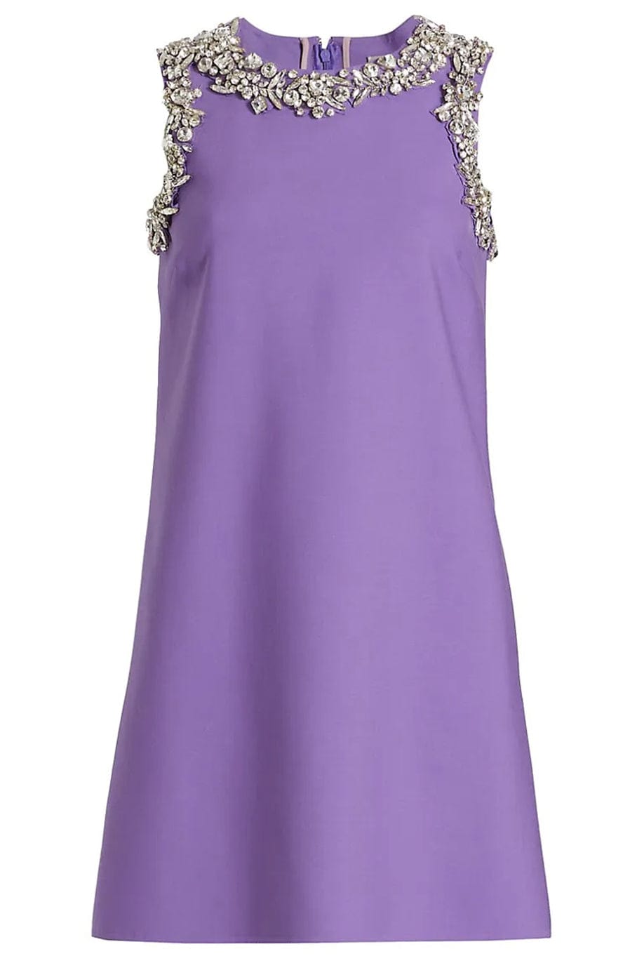 OSCAR DE LA RENTA-Sleeveless Crystal Embroidered Shift Dress-