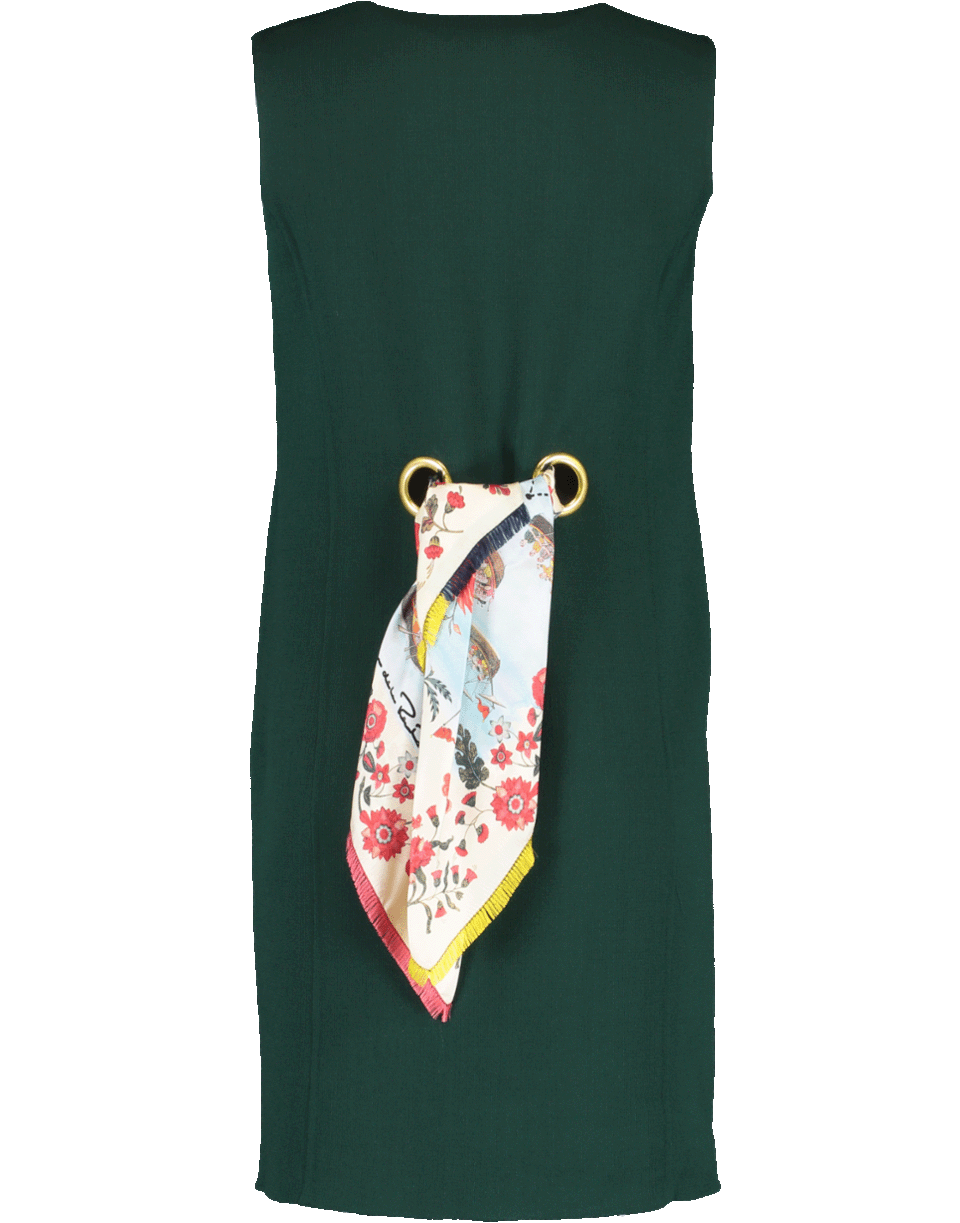 OSCAR DE LA RENTA-Tie Back Shift Dress-