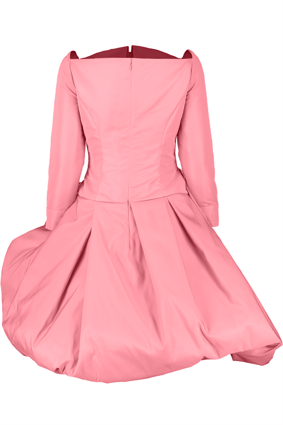 OSCAR DE LA RENTA-Long Sleeve Voluminous Dress-BEGONIA