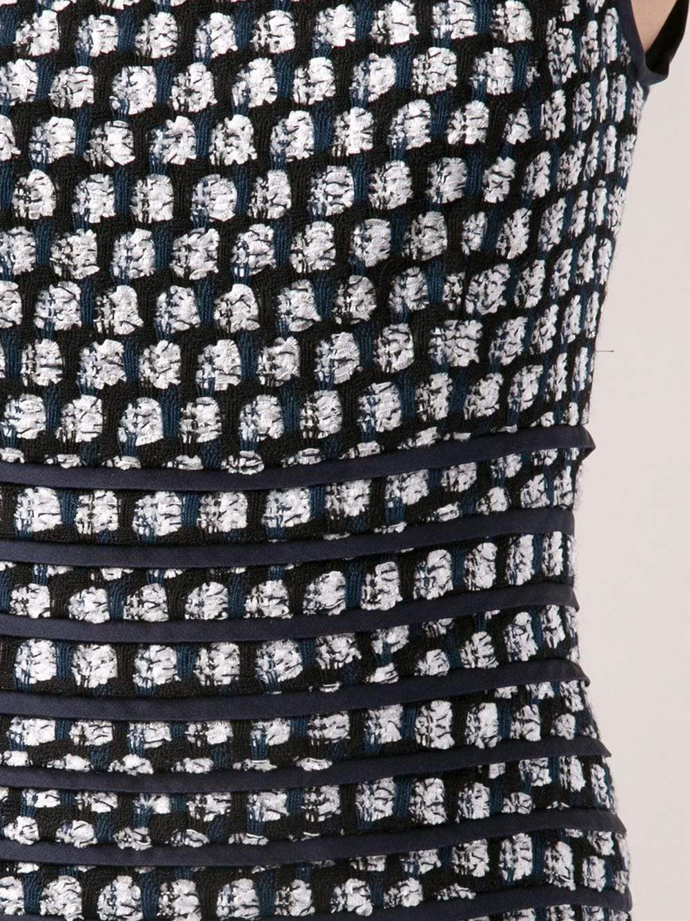 OSCAR DE LA RENTA-Tweed Dress With Banded Waist-