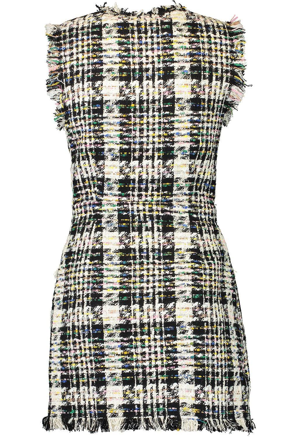 OSCAR DE LA RENTA-Ribbon Tweed Dress-