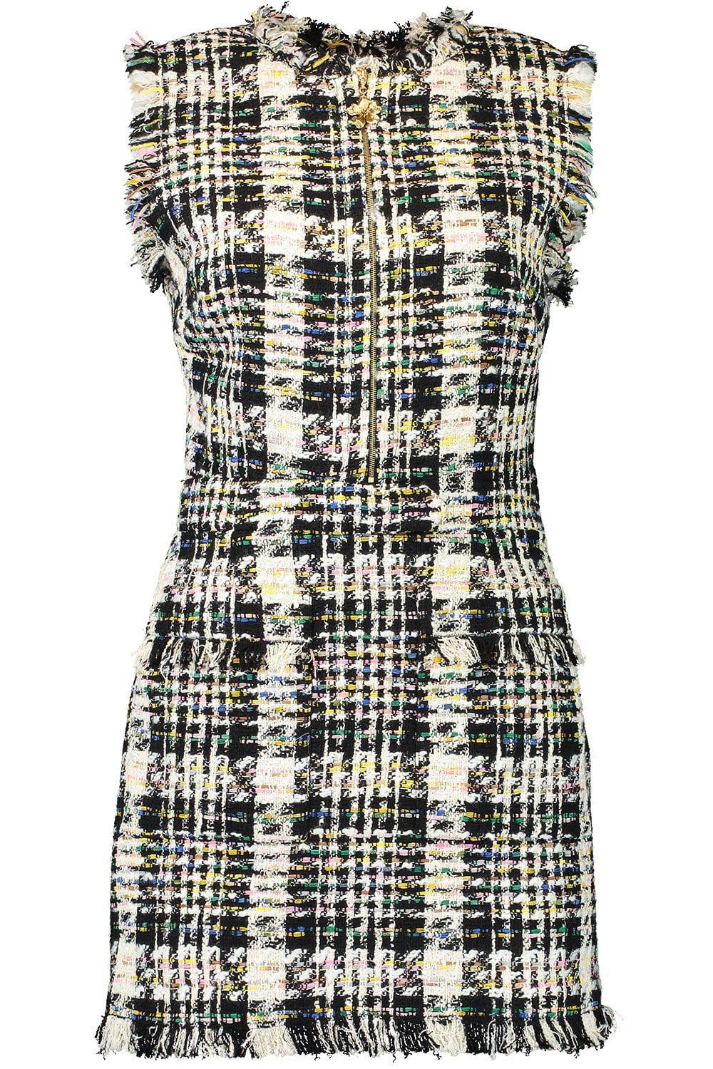 OSCAR DE LA RENTA-Ribbon Tweed Dress-