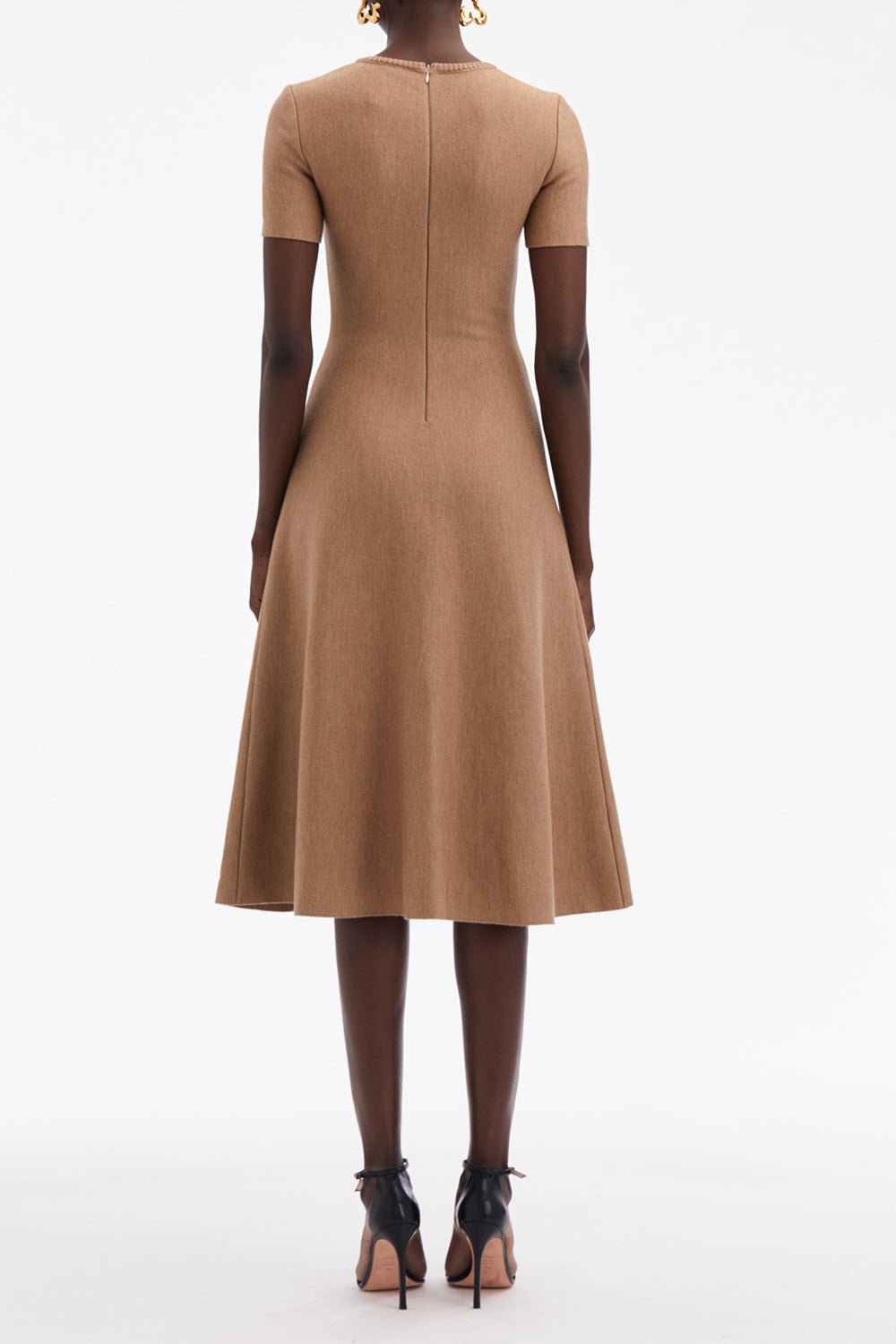 OSCAR DE LA RENTA-O Flower Midi Dress-