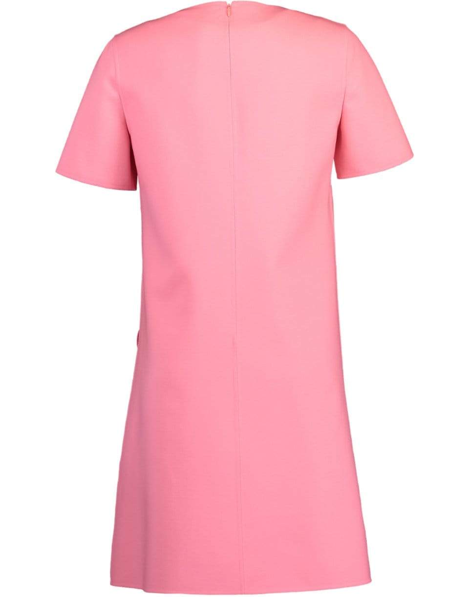 OSCAR DE LA RENTA-Carnation Crewneck Day Dress-