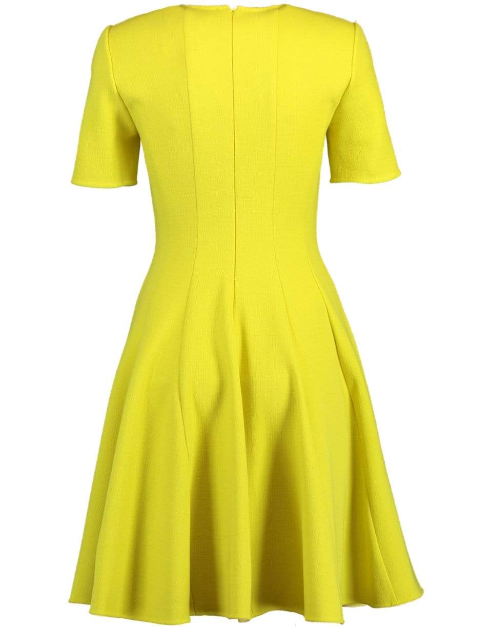 OSCAR DE LA RENTA-Circular Cut Panel Dress-