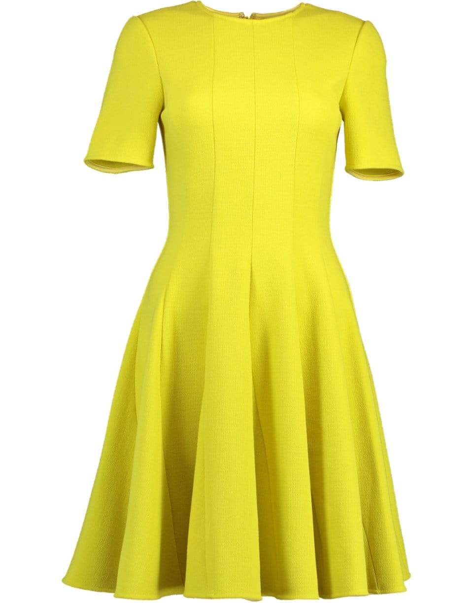 OSCAR DE LA RENTA-Circular Cut Panel Dress-