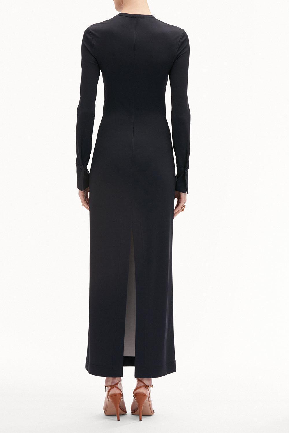OSCAR DE LA RENTA-Long Sleeve Orchids Dress-