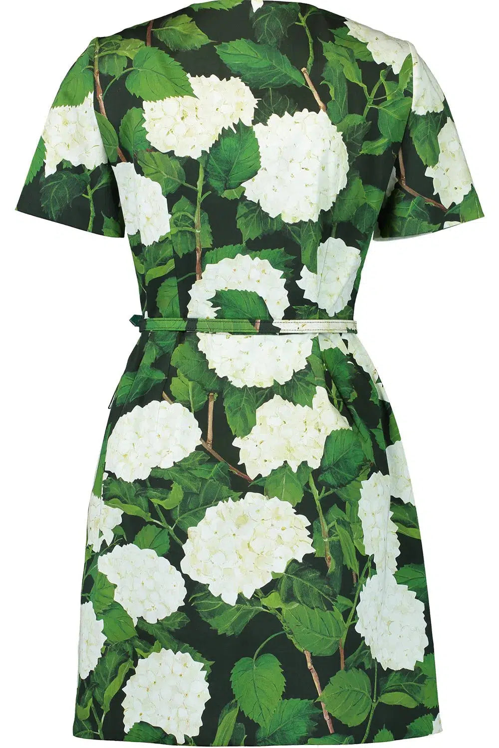 OSCAR DE LA RENTA-Hydrangea Zip Front Mini Dress-