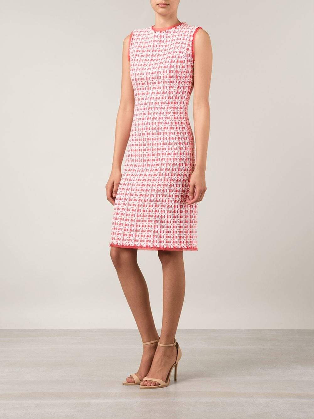 OSCAR DE LA RENTA-Tweed Pencil Dress-