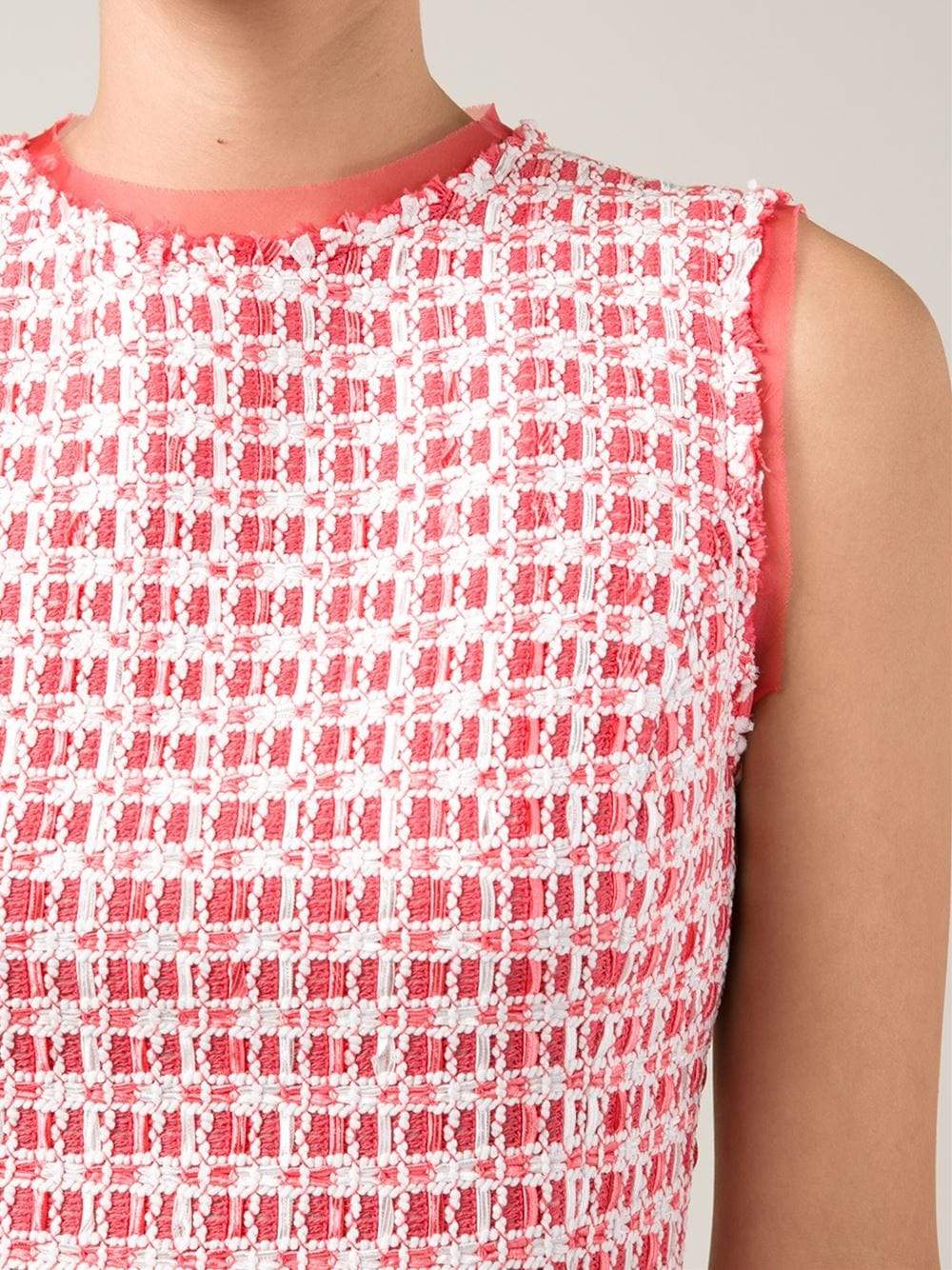 OSCAR DE LA RENTA-Tweed Pencil Dress-