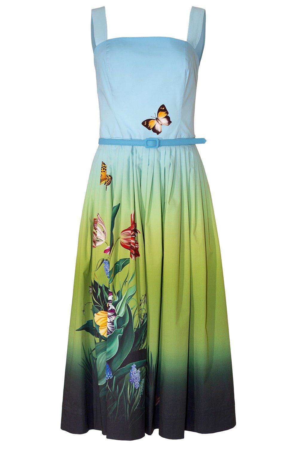 OSCAR DE LA RENTA-Ombre Tulip Tank Dress-