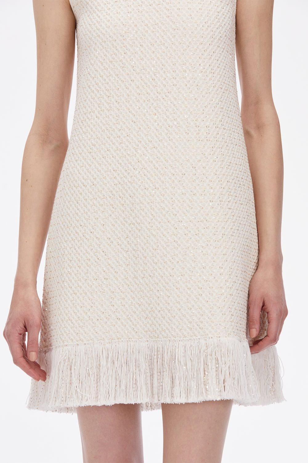 OSCAR DE LA RENTA-Sequin Mini Dress-
