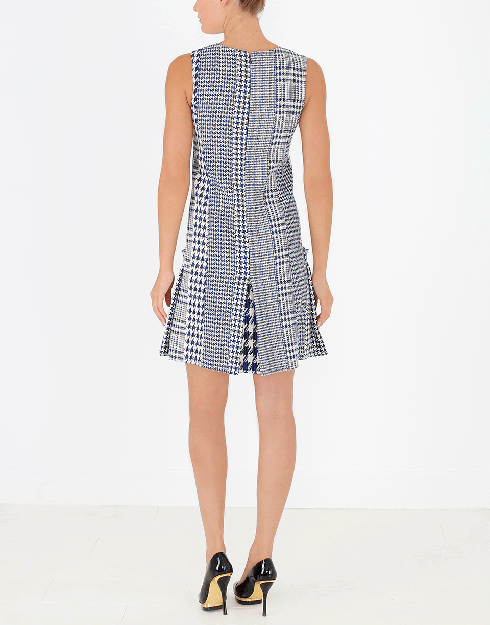 OSCAR DE LA RENTA-Glen Plaid Dress-