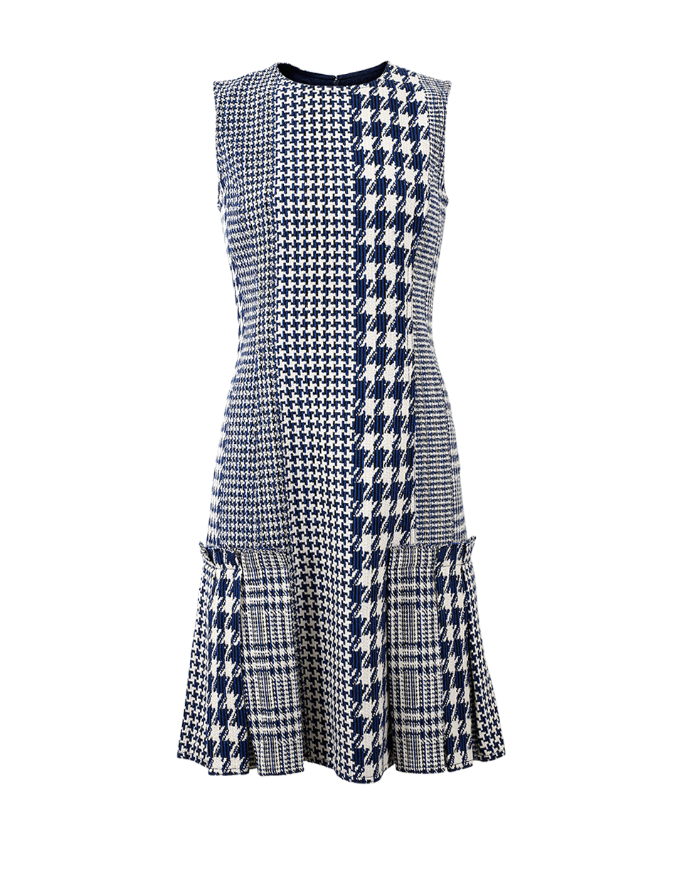 OSCAR DE LA RENTA-Glen Plaid Dress-