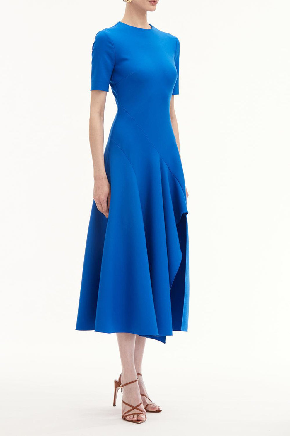 white christmas dresses Short Sleeve Wave Dress