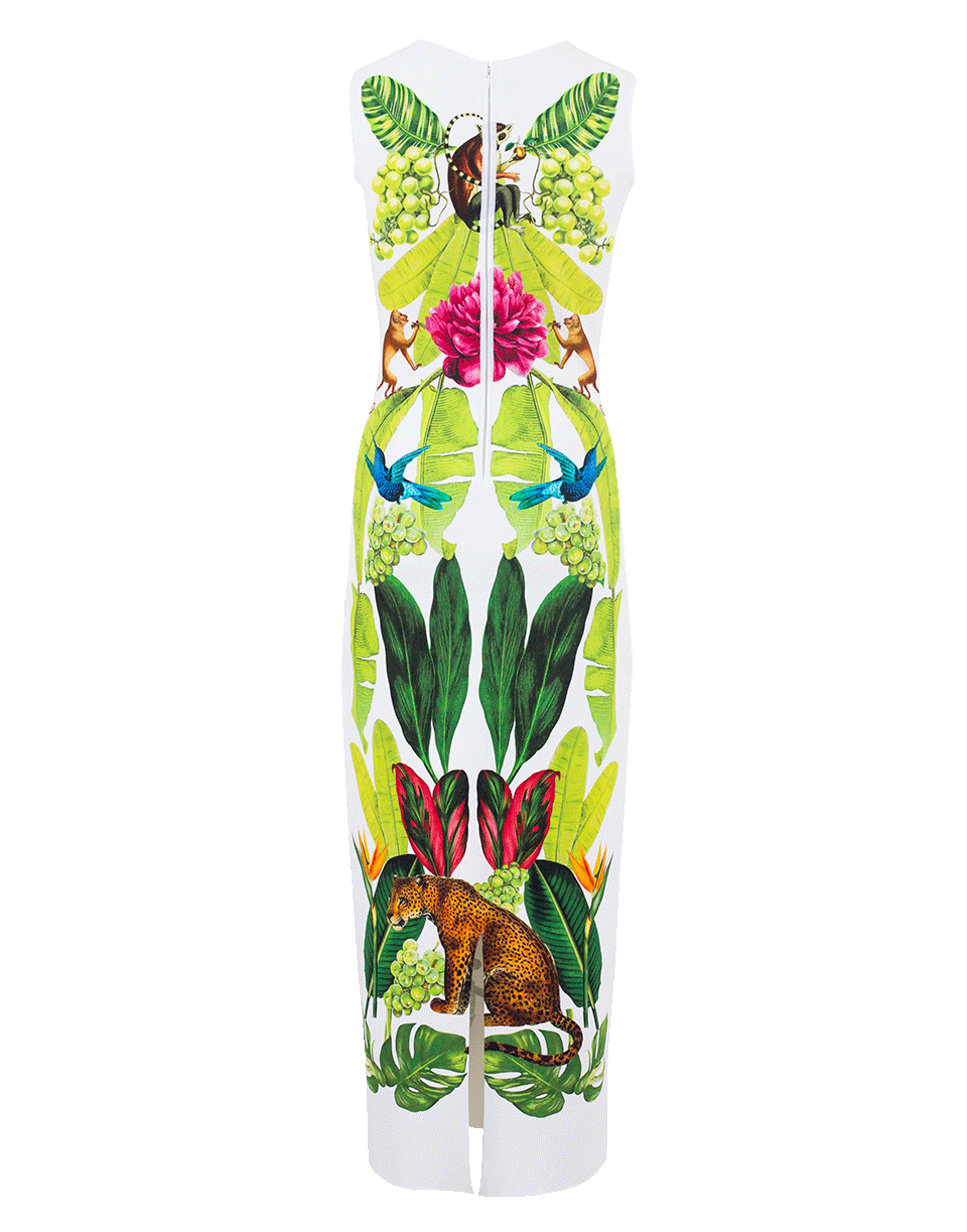 OSCAR DE LA RENTA-Knit Printed Dress-