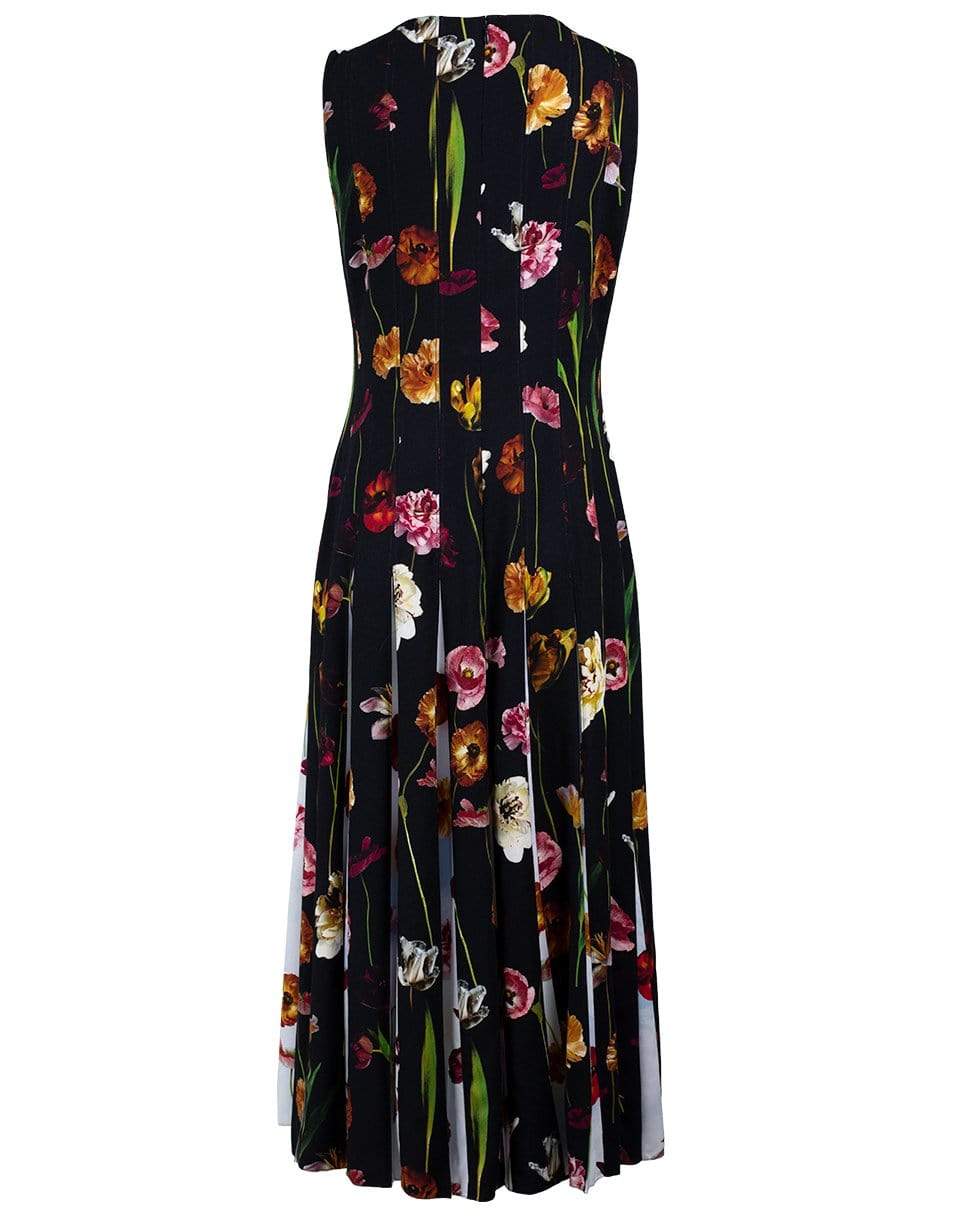 OSCAR DE LA RENTA-Sleeveless Inset Dress-