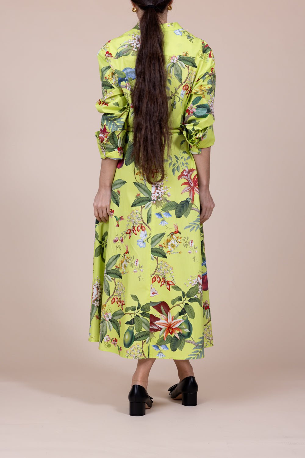 OSCAR DE LA RENTA-Floral Fauna Dress-