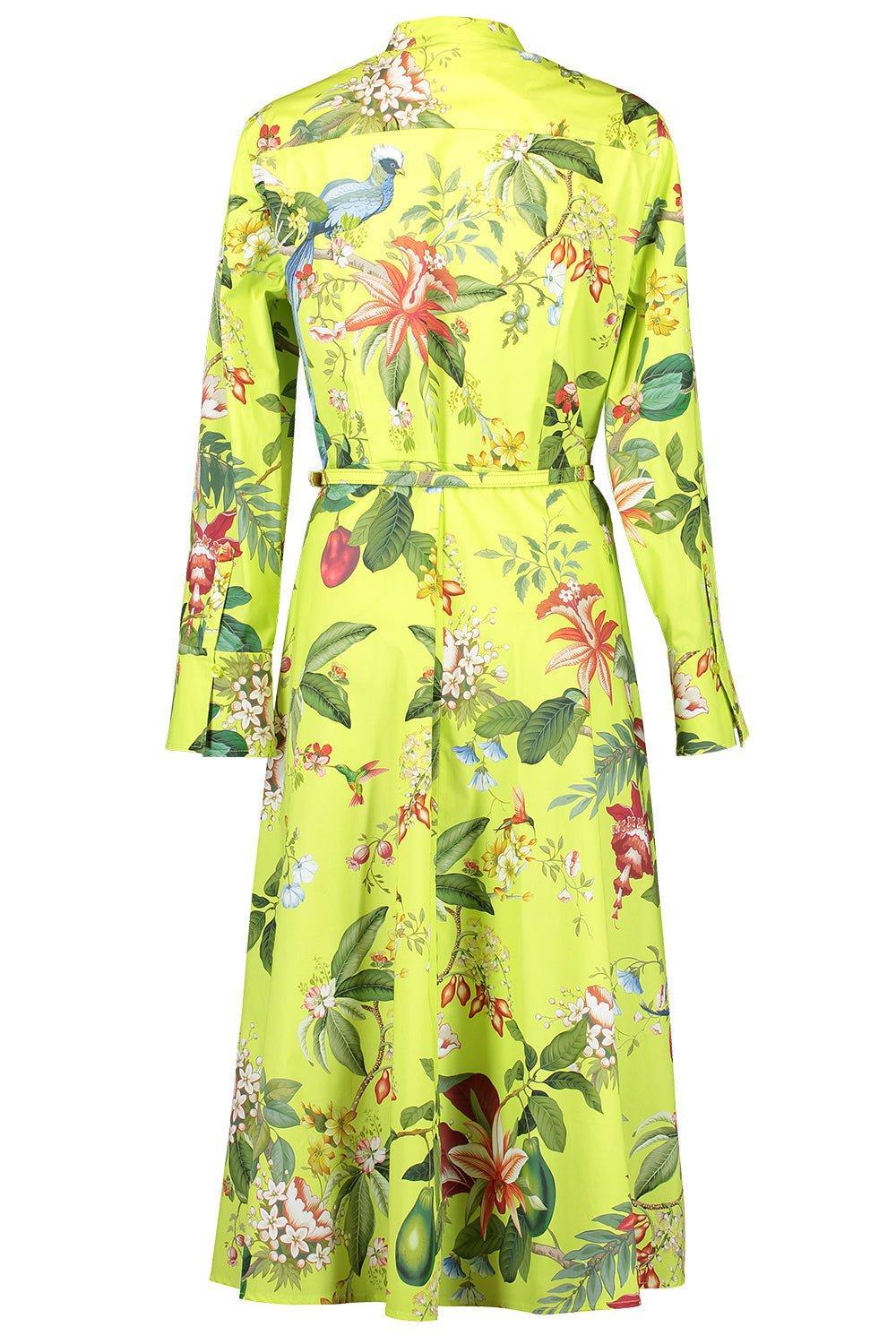 OSCAR DE LA RENTA-Floral Fauna Dress-