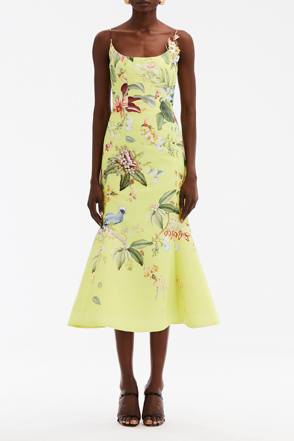 OSCAR DE LA RENTA-Sleeveless Scoop Neck Dress-