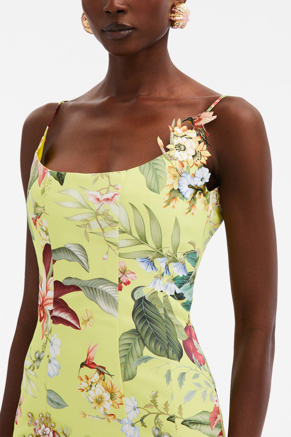 OSCAR DE LA RENTA-Sleeveless Scoop Neck Dress-
