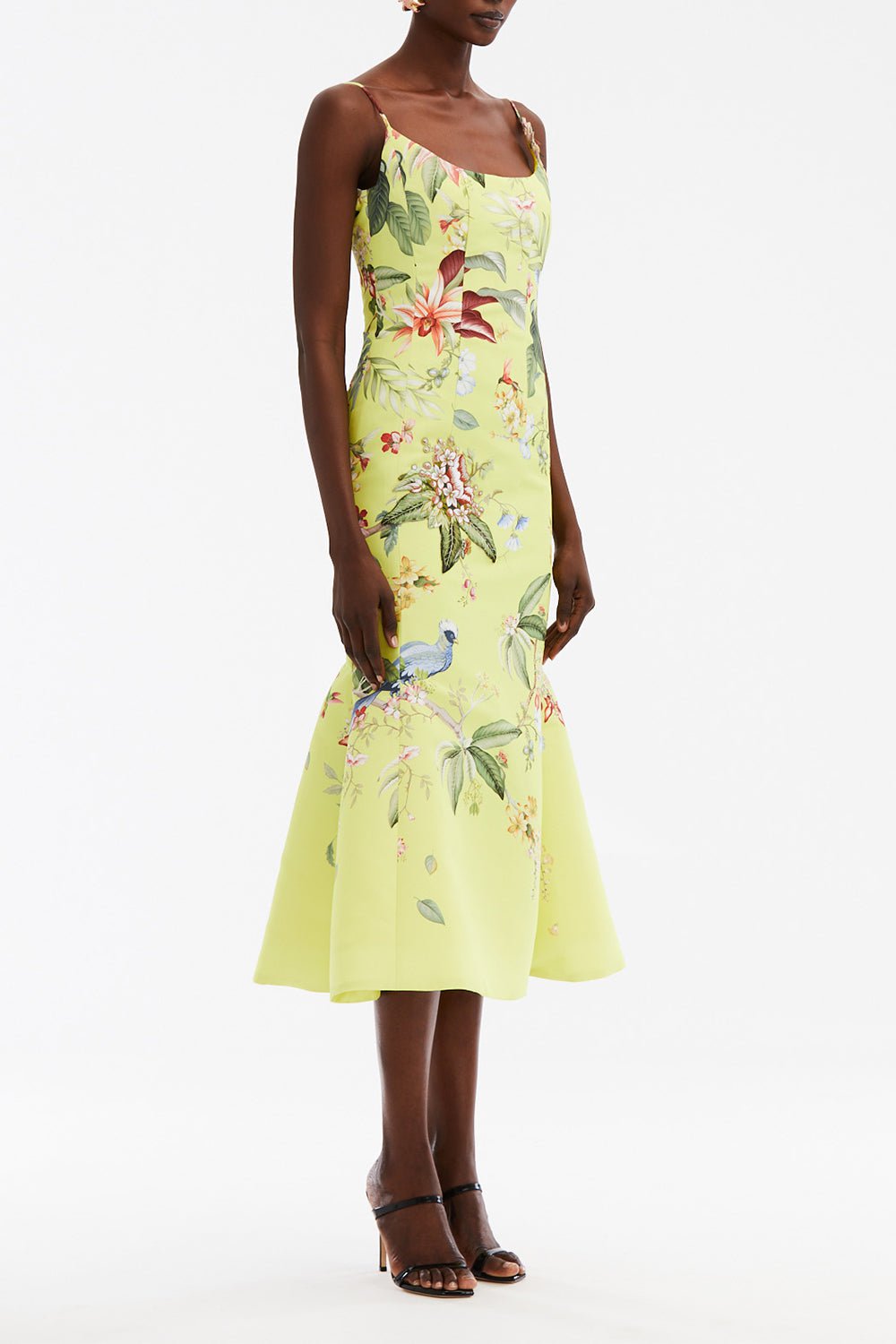 OSCAR DE LA RENTA-Sleeveless Scoop Neck Dress-