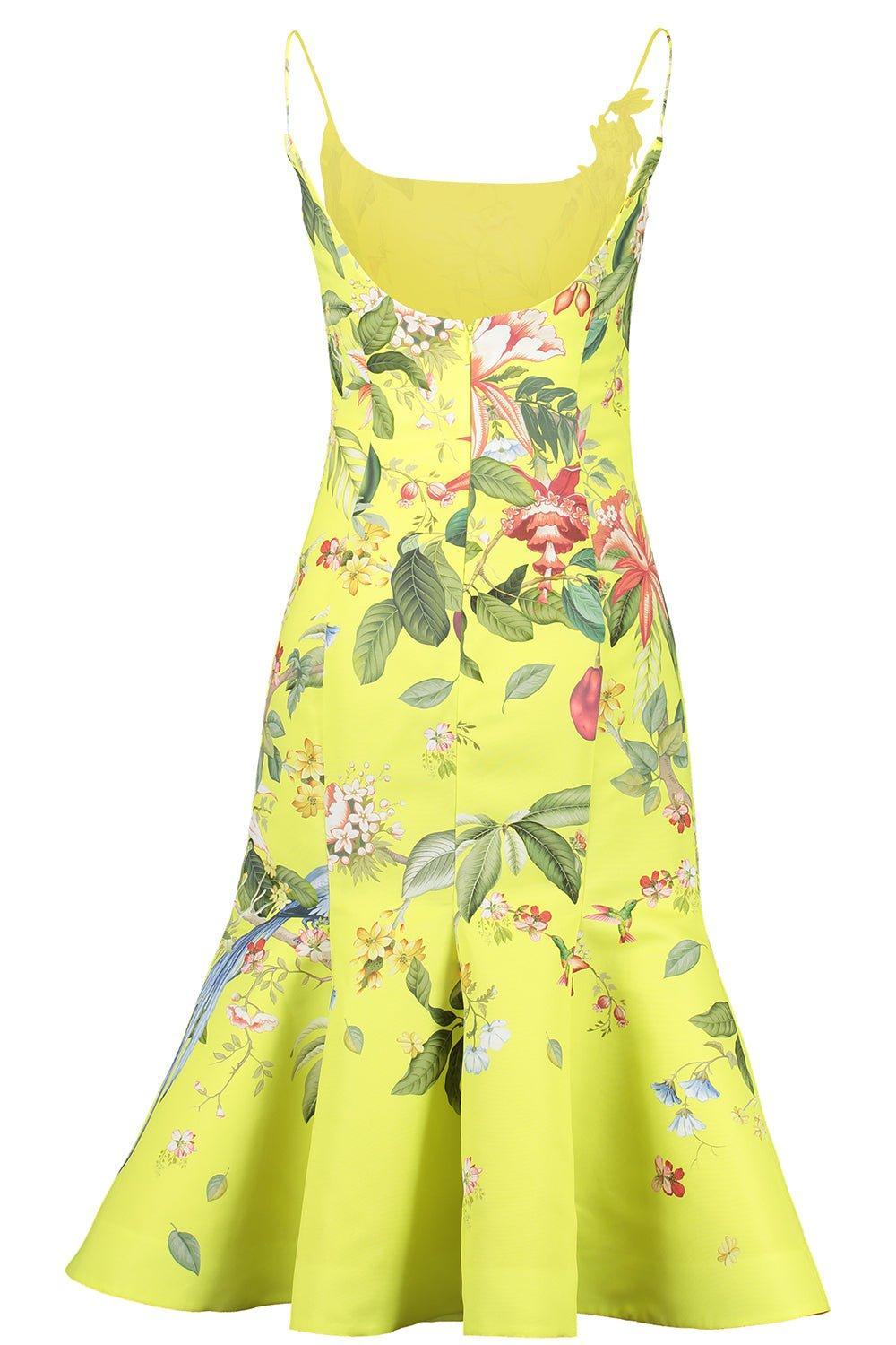 OSCAR DE LA RENTA-Sleeveless Scoop Neck Dress-