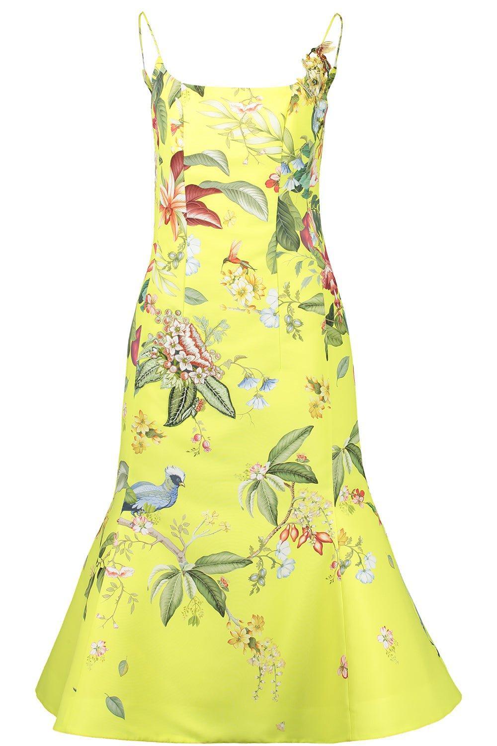 OSCAR DE LA RENTA-Sleeveless Scoop Neck Dress-