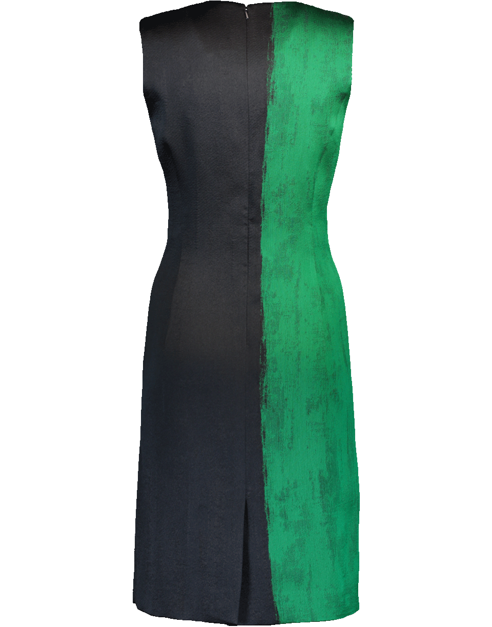 OSCAR DE LA RENTA-Bi-Color Dress-