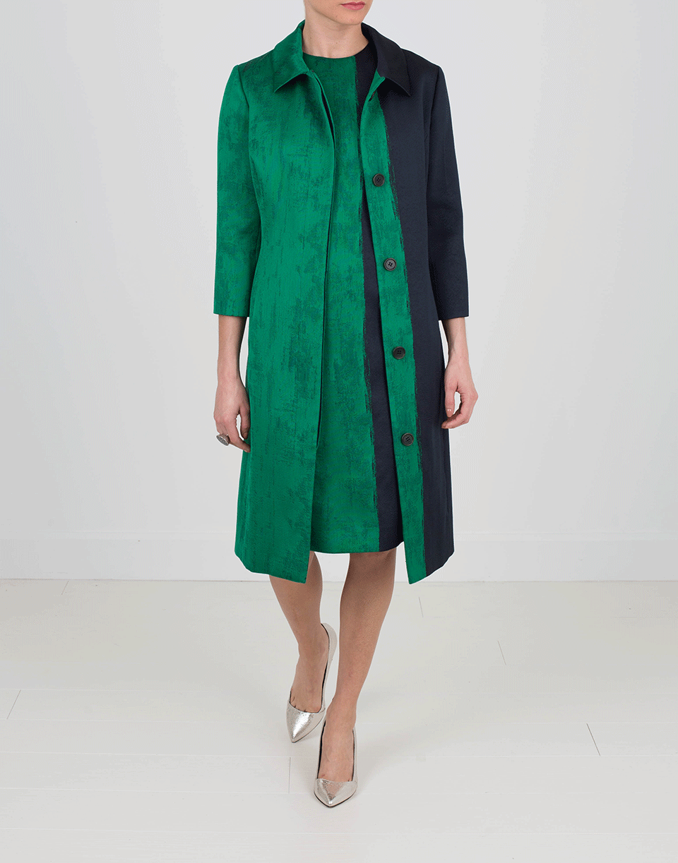 OSCAR DE LA RENTA-Bi-Color Dress-