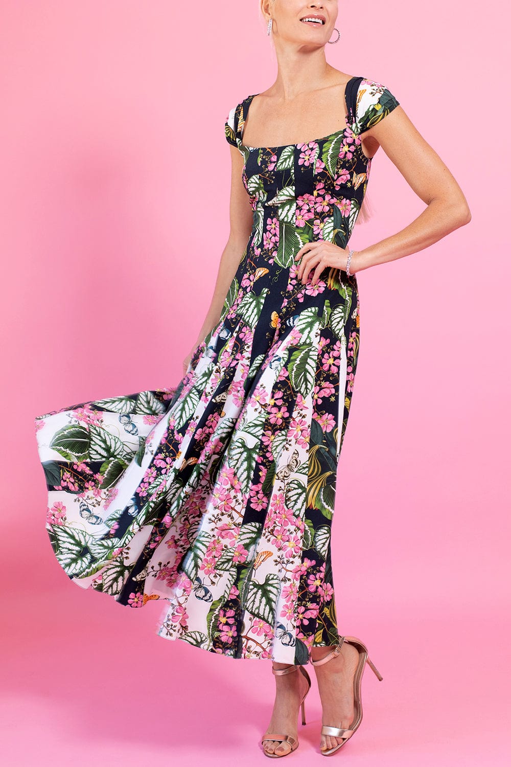 OSCAR DE LA RENTA-Cady Inset Dress-
