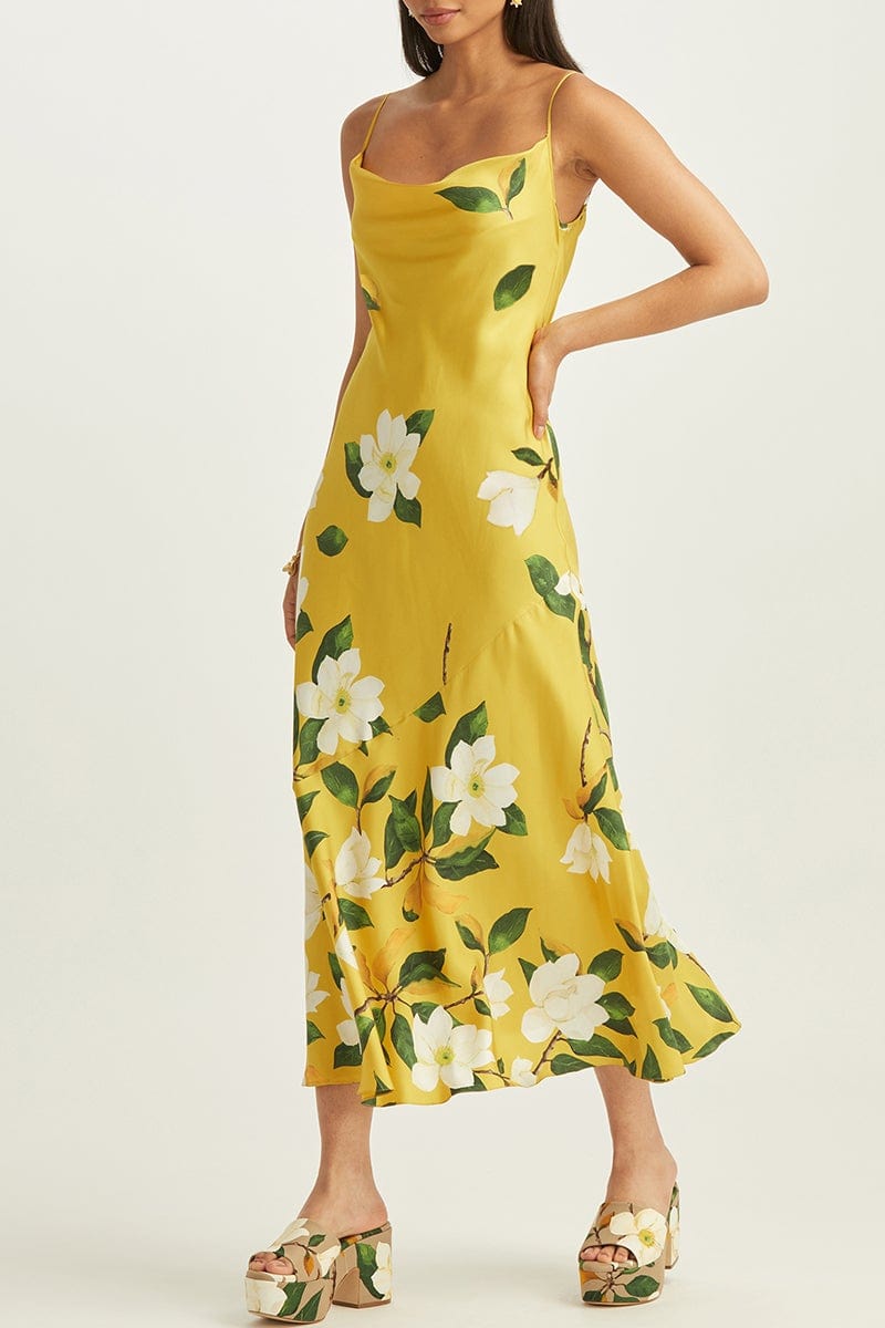 Magnolia Silk Slip Dress | OSCAR DE LA RENTA Marissa Collections Magnolia Silk Slip Dress | OSCAR DE LA RENTA Marissa Collections