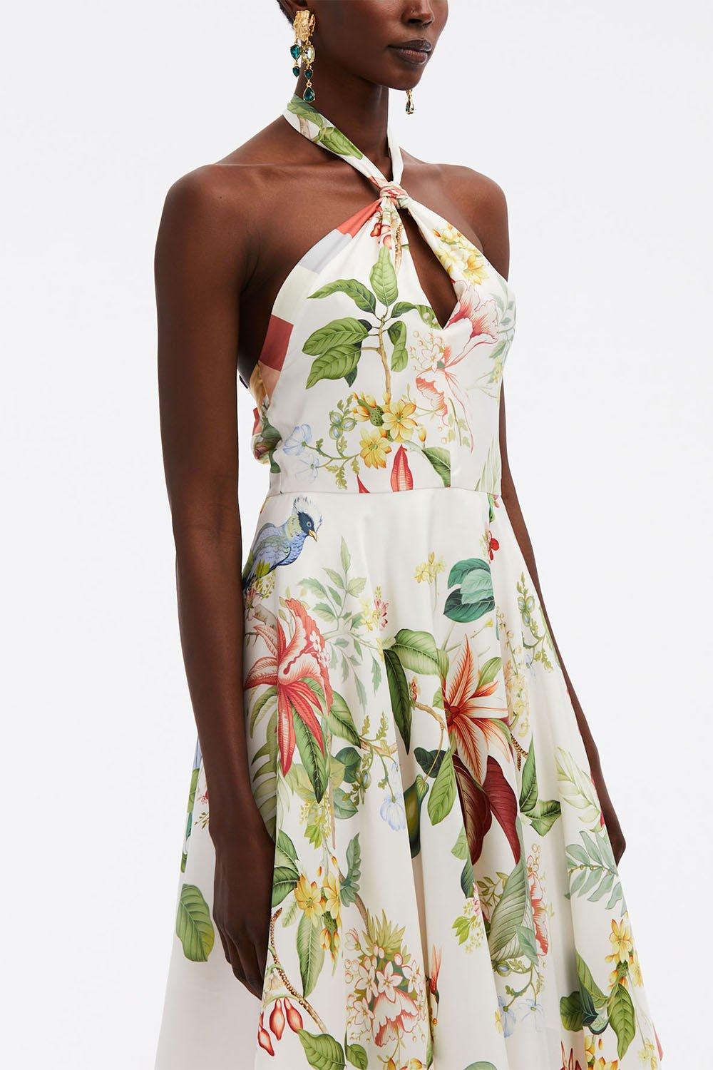 OSCAR DE LA RENTA-Halter Neck Dress-