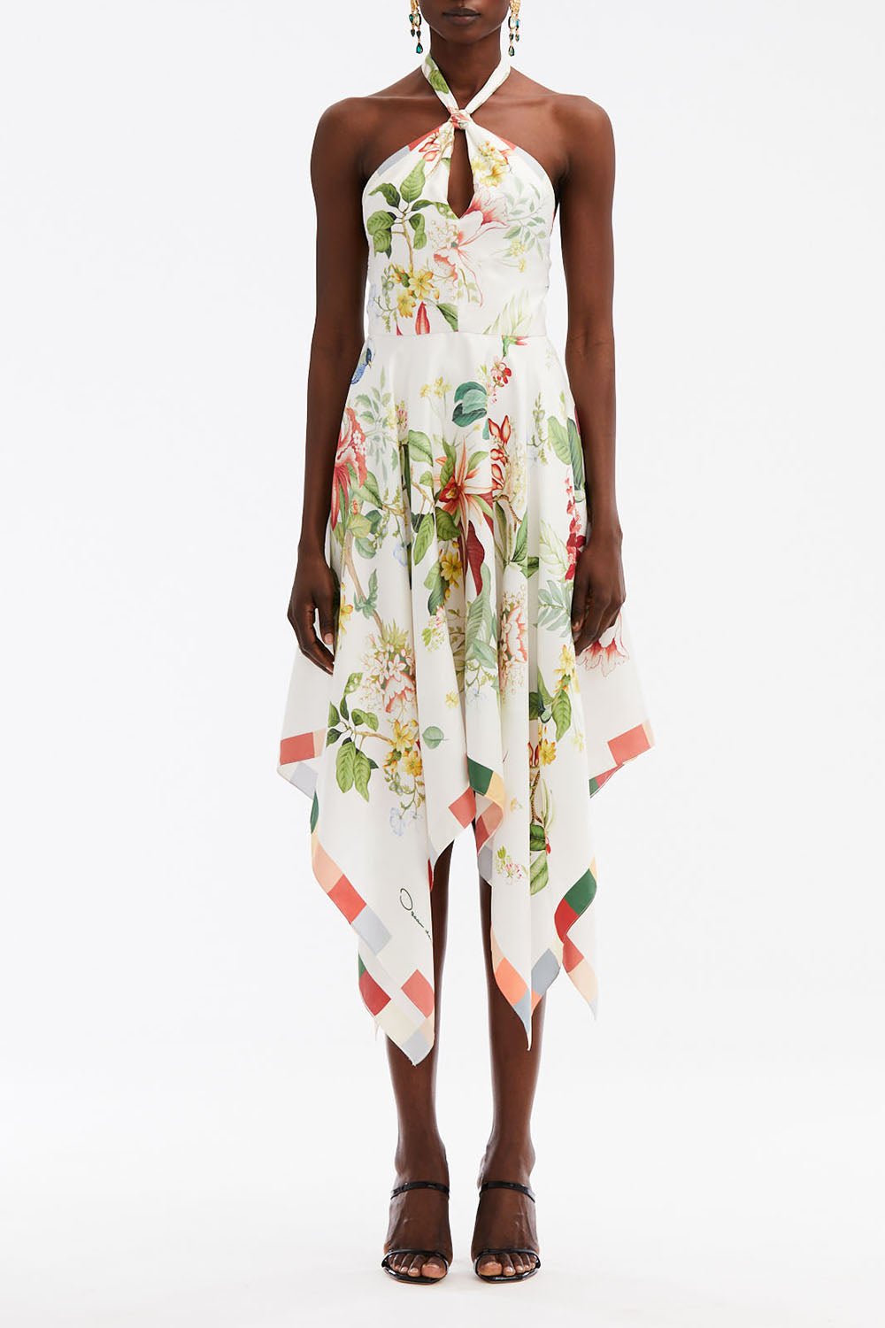 OSCAR DE LA RENTA-Halter Neck Dress-