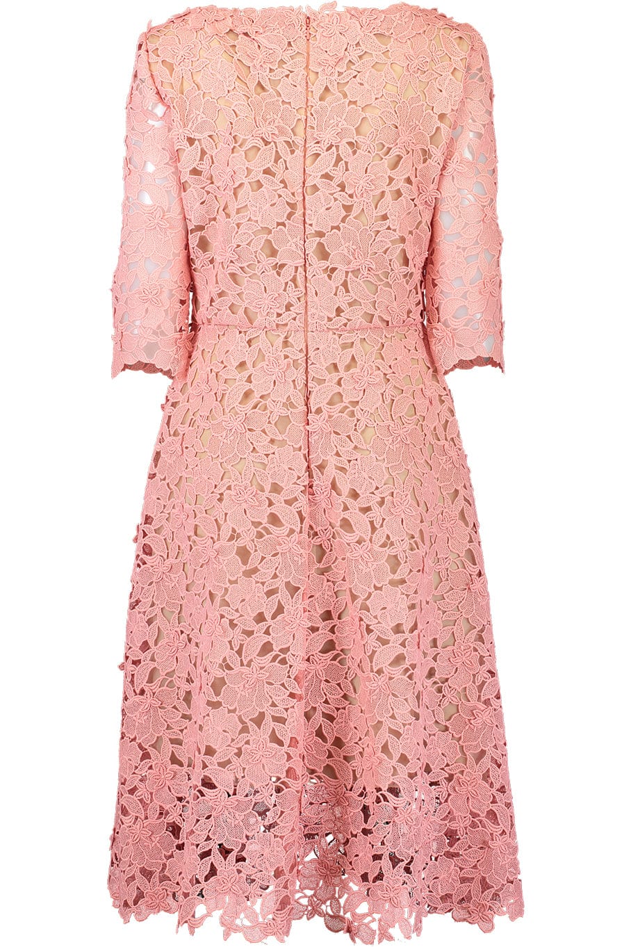 Floral Guipure Lace Midi Dress Floral Guipure Lace Midi Dress