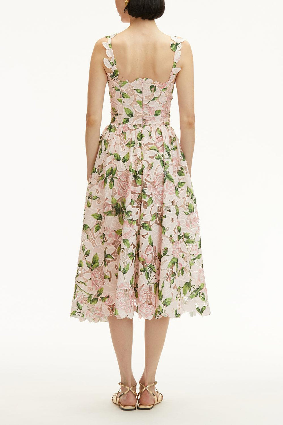 chinese dress ladies Sleeveless Garden Rose Dress