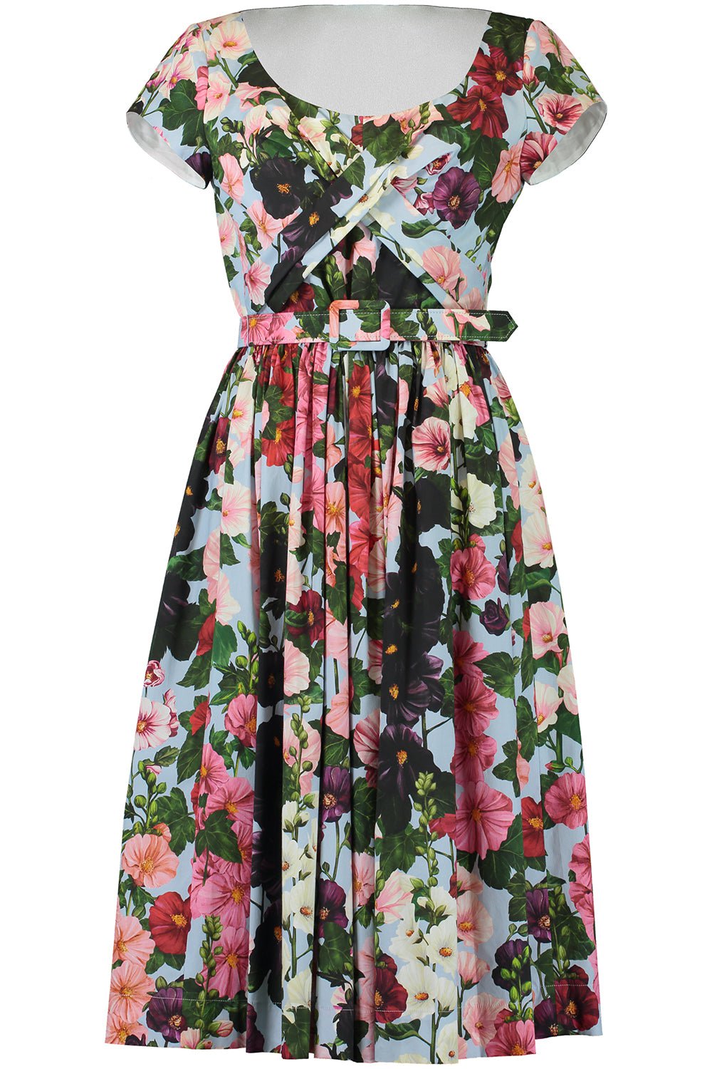 OSCAR DE LA RENTA-Scoopneck Midi Dress-