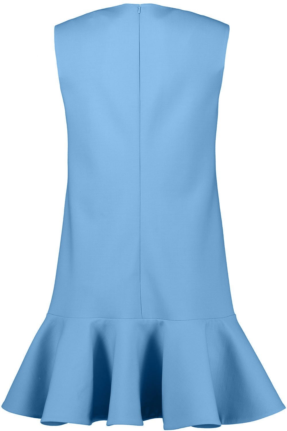 OSCAR DE LA RENTA-Sleeveless Flounce Mini Dress-