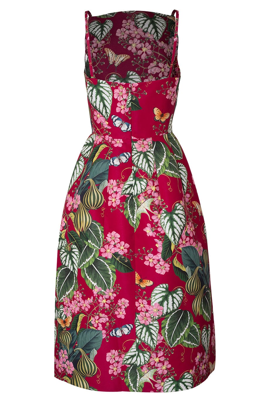 OSCAR DE LA RENTA-Sleeveless Mixed 2 Pocket Faille-RUBYMULT
