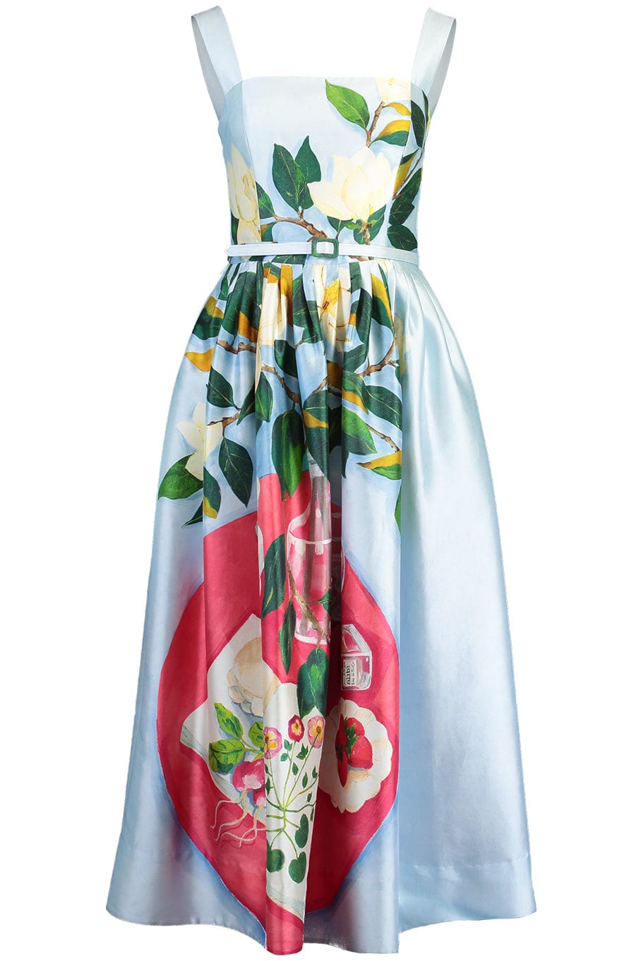 OSCAR DE LA RENTA-Painted Mikado Tank Dress-