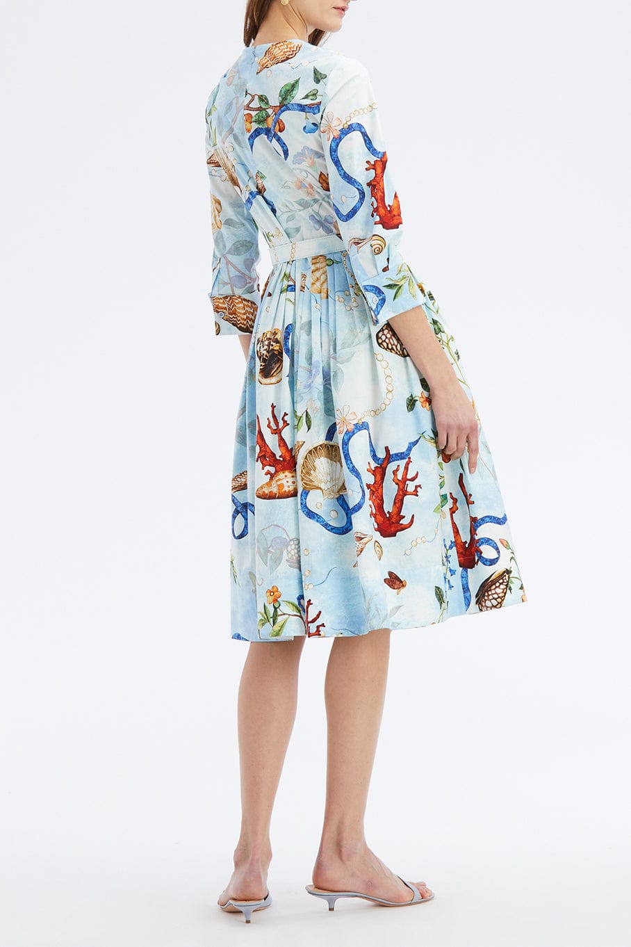 OSCAR DE LA RENTA-Zip Front Pietre Dure Dress-