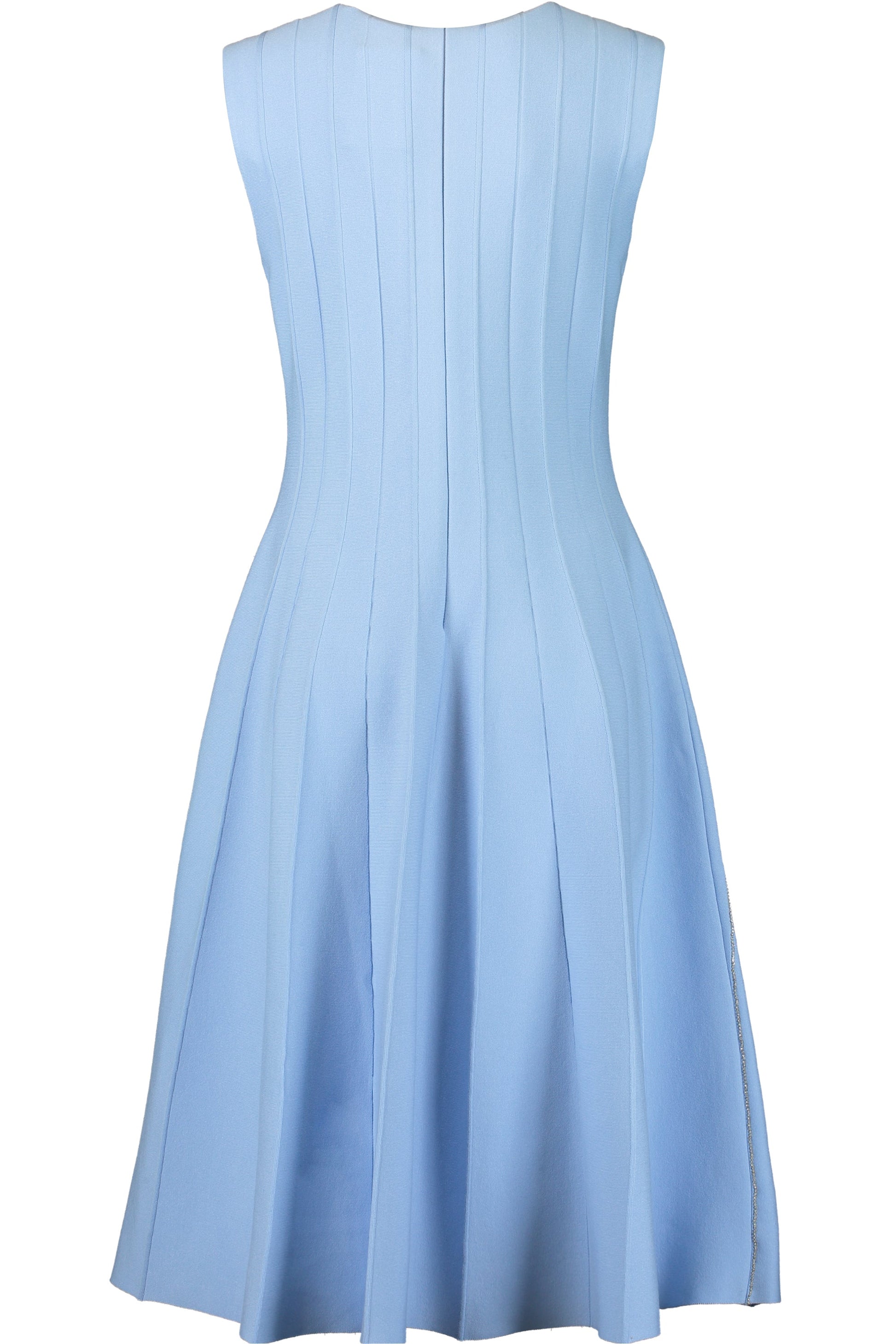OSCAR DE LA RENTA-Sleeveless Crystal Embroidered Dress-TANZA
